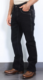 Platini Holt Men's Black Slim Boot Cut Jeans