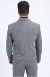 Platini Traje Men's Western Sport Grey Suit