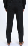 Platini Traje Men's Western Sport Black Suit