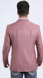 Platini Men's Double Button Western Blazer Red BLW10816