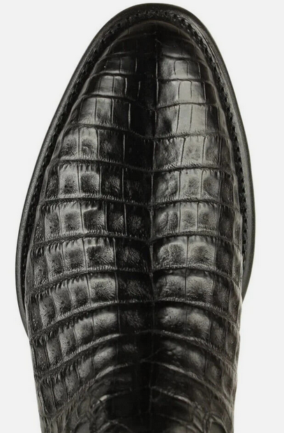 Los Altos Original Caiman Belly Roper Toe With Zipper Boot 69Z8205