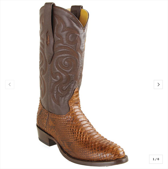 Los Altos Men's Python Round Toe Boot 655766