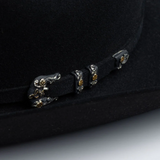 10x Larry Mahan Jerarca Fur Felt Cowboy Hat Black