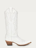 Corral Women's White Embroidered Tall Snip Toe Boots Z5046