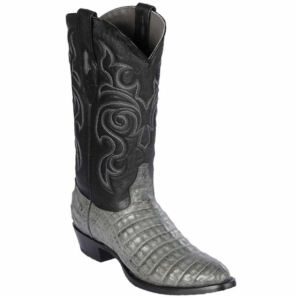Los Altos Men's Caiman Belly Western Boots Round Toe 658209