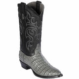 Los Altos Men's Caiman Belly Western Boots Round Toe 658209