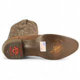 Los Altos Mens Round Toe Elephant Black Cowboy Boot 657007