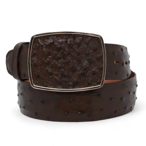 Los altos Men's Ostrich Cowboy Belt C11A0307