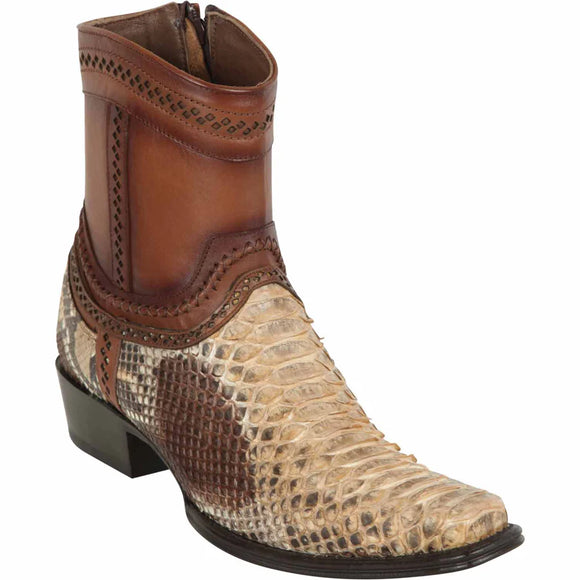 Los Altos Original Python Skin European Toe Short Boot 76B5711