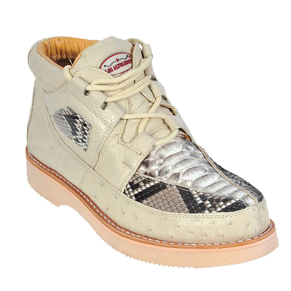 Los Altos Python and Ostrich Skin Shoe  ID: ZA055749