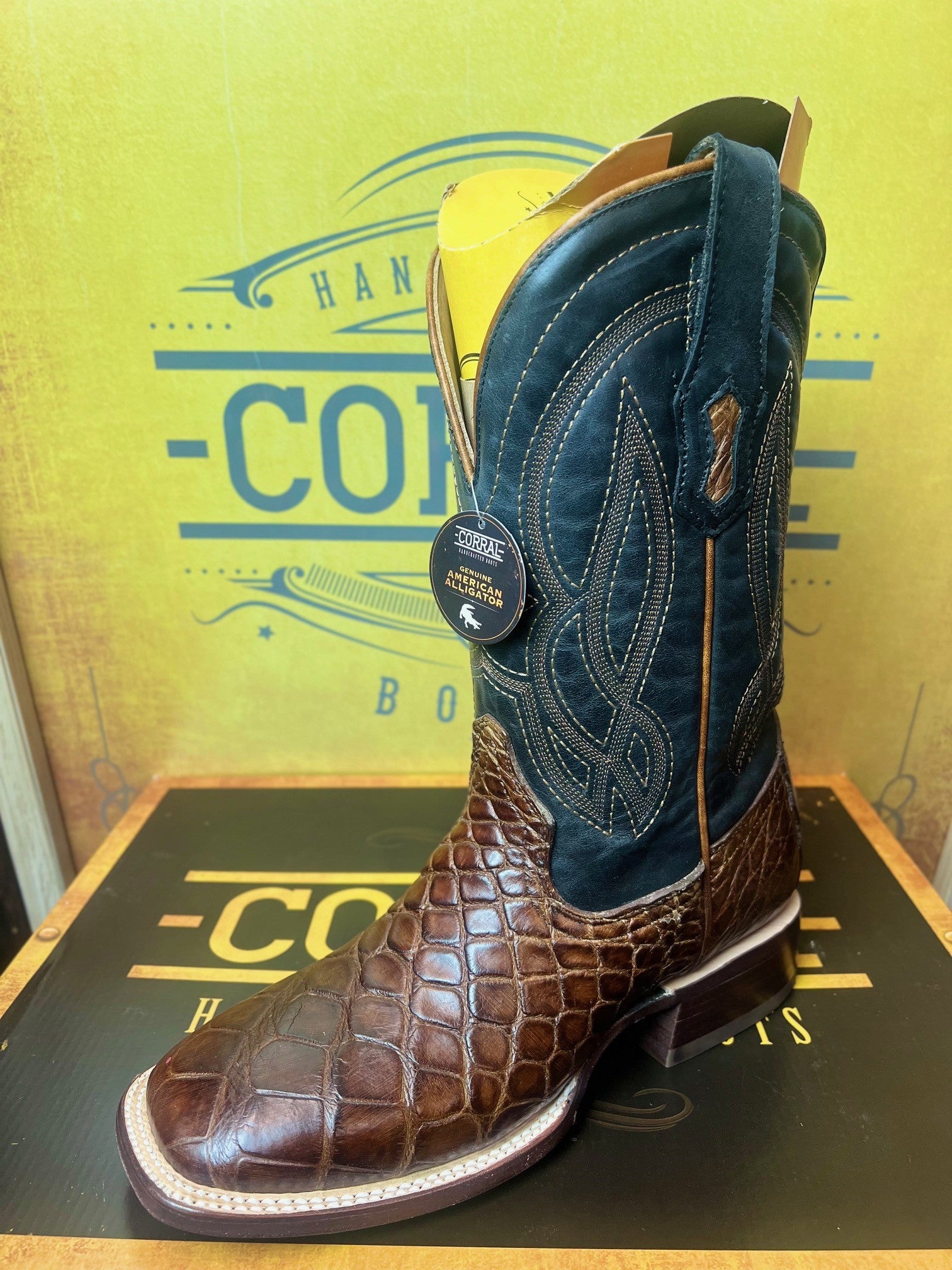Corral Mens Boots A4495 Genuine Alligator – RR Western Wear