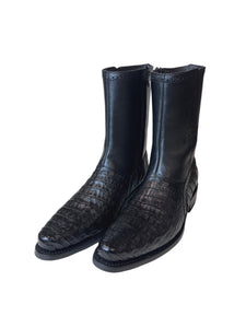 WILD WEST  Caimán Belly Black Low Shaft Dressy Boot 278B18205