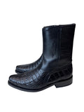 WILD WEST  Caimán Belly Black Low Shaft Dressy Boot 278B18205