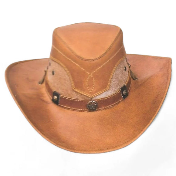 Stone Hats Genuine Leather Cowboy Hat TOM 7201