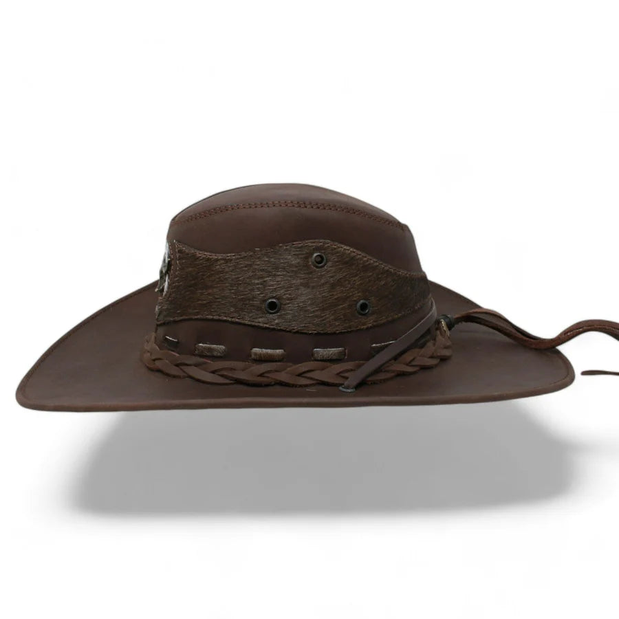 Stone Hats Genuine Leather Cowboy Hat TOM 7104 – RR Western Wear display picture 1