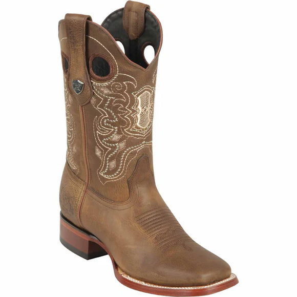 Wild West Men's Genuine Leather Ranch Toe Boot 28249951