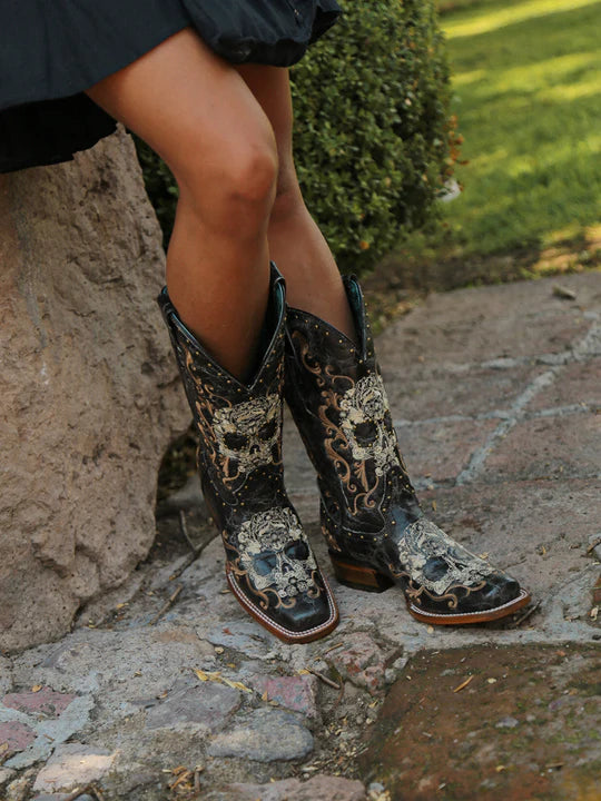 Sugar skull 2025 cowgirl boots