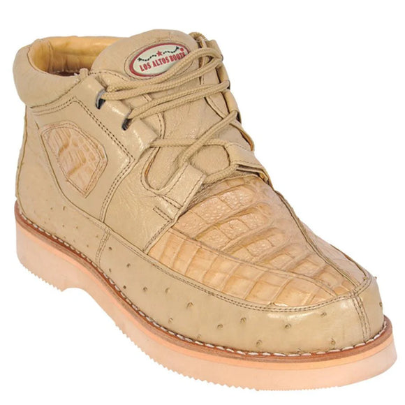 Los Altos Casual Shoe Style 1 Caiman With Ostrich ID: ZA050211