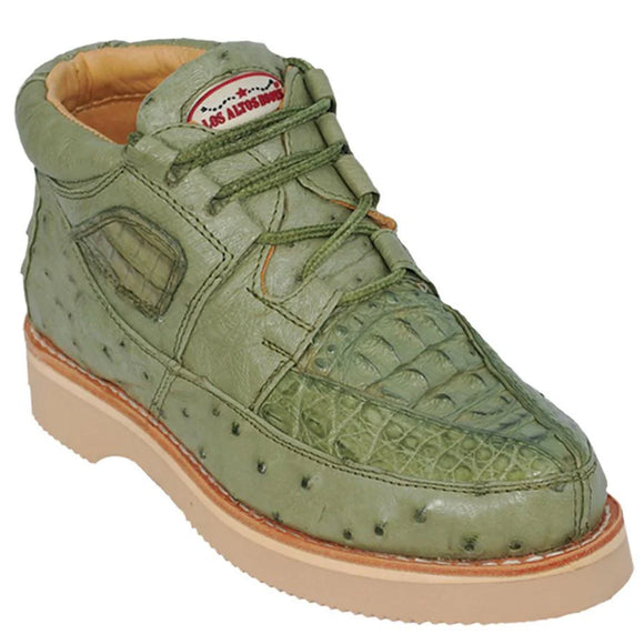 Los Altos Casual Shoe Style 1 Caiman With Ostrich ID: ZA050248