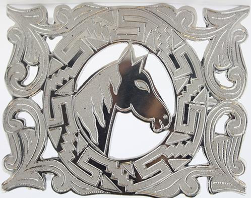 Hand-Made Charro Western Belt Buckles Horse