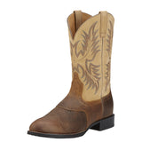Ariat Mens Heritage Stockman Western Boot Tumbled Brown/Beige