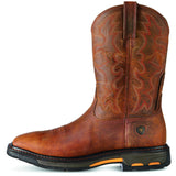 Ariat Mens Workhog Wide Square Toe Work Boot Toast