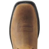 Ariat Mens Workhog Wide Square Toe Waterproof Steel Toe Work Boot Aged Bark
