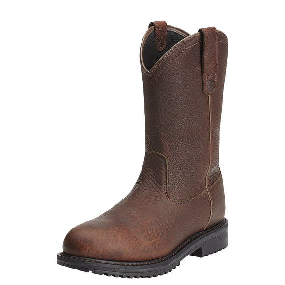 Ariat Mens Rigtek Waterproof Composite Toe Work Boot Oiled Brown