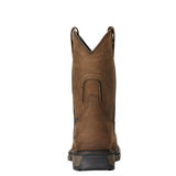 Ariat Mens Workhog Wellington Waterproof Composite Toe Work Boot Oily Distressed Brown