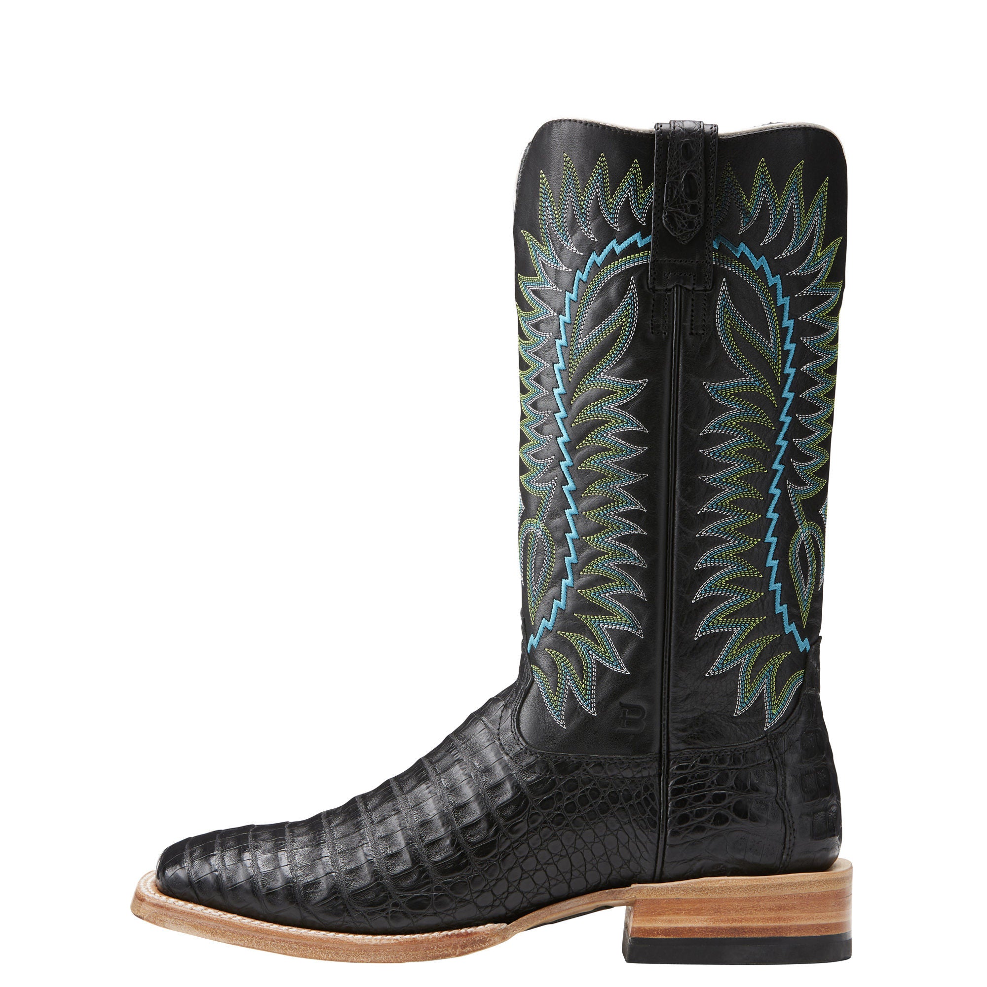 Ariat Mens Relentless Gold Western Boot Caiman Black/Black – RR