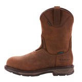 Ariat Mens Workhog Xt Wellington Waterproof Carbon Toe Work Boot Oily Distressed Brown