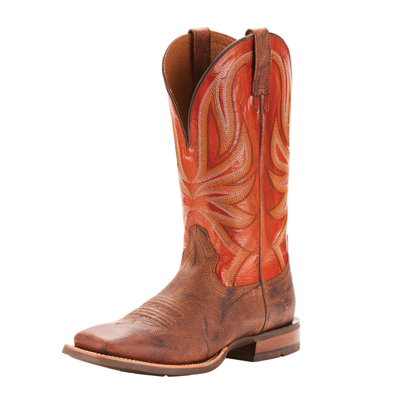 Ariat Mens Range Boss Western Boot Trusty Brown/Apricot