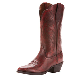 Ariat Womens Heritage Western R Toe Boots Ombre Red