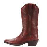 Ariat Womens Heritage Western R Toe Boots Ombre Red