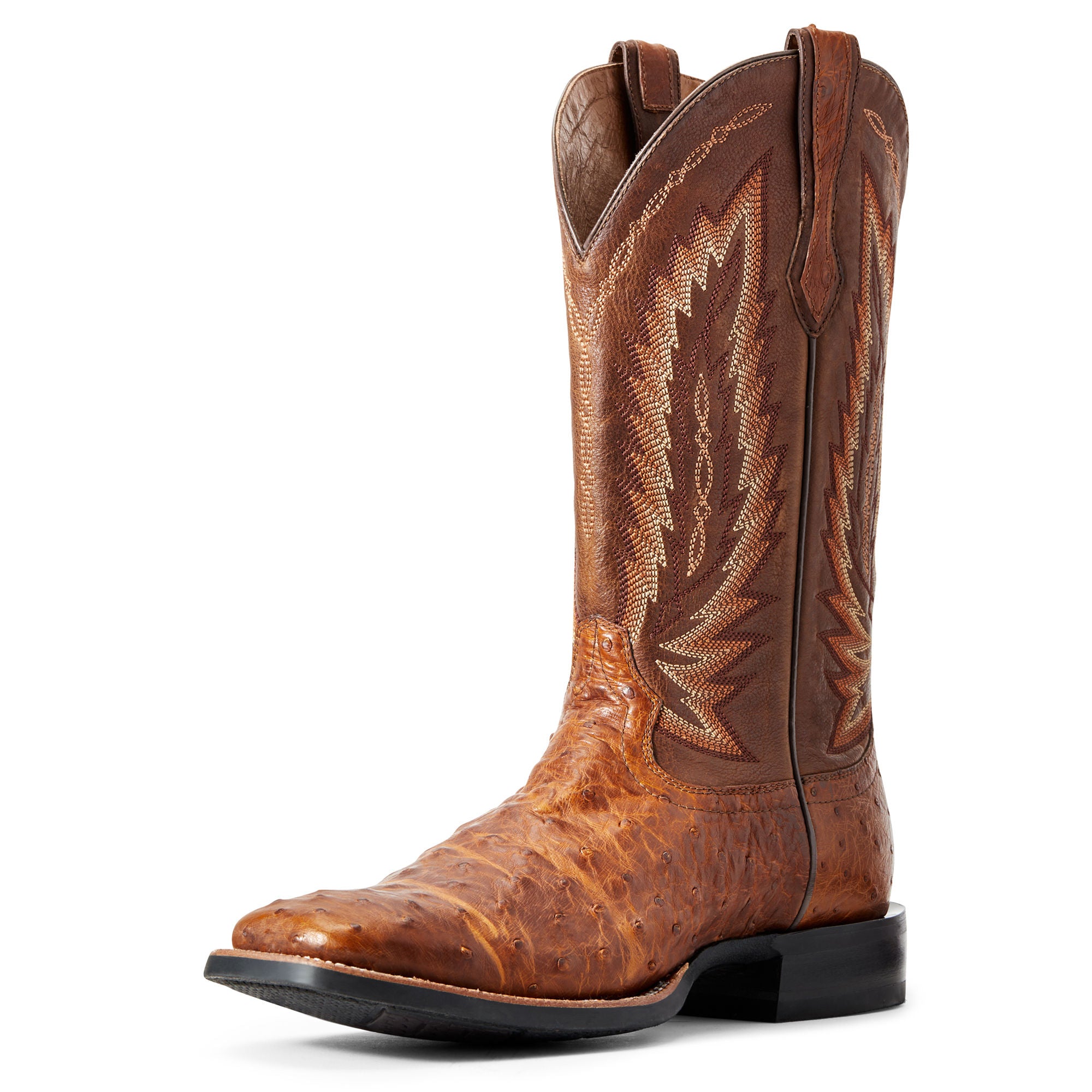 Ariat Mens Relentless Platinum Western Boot Tan Full Quill 