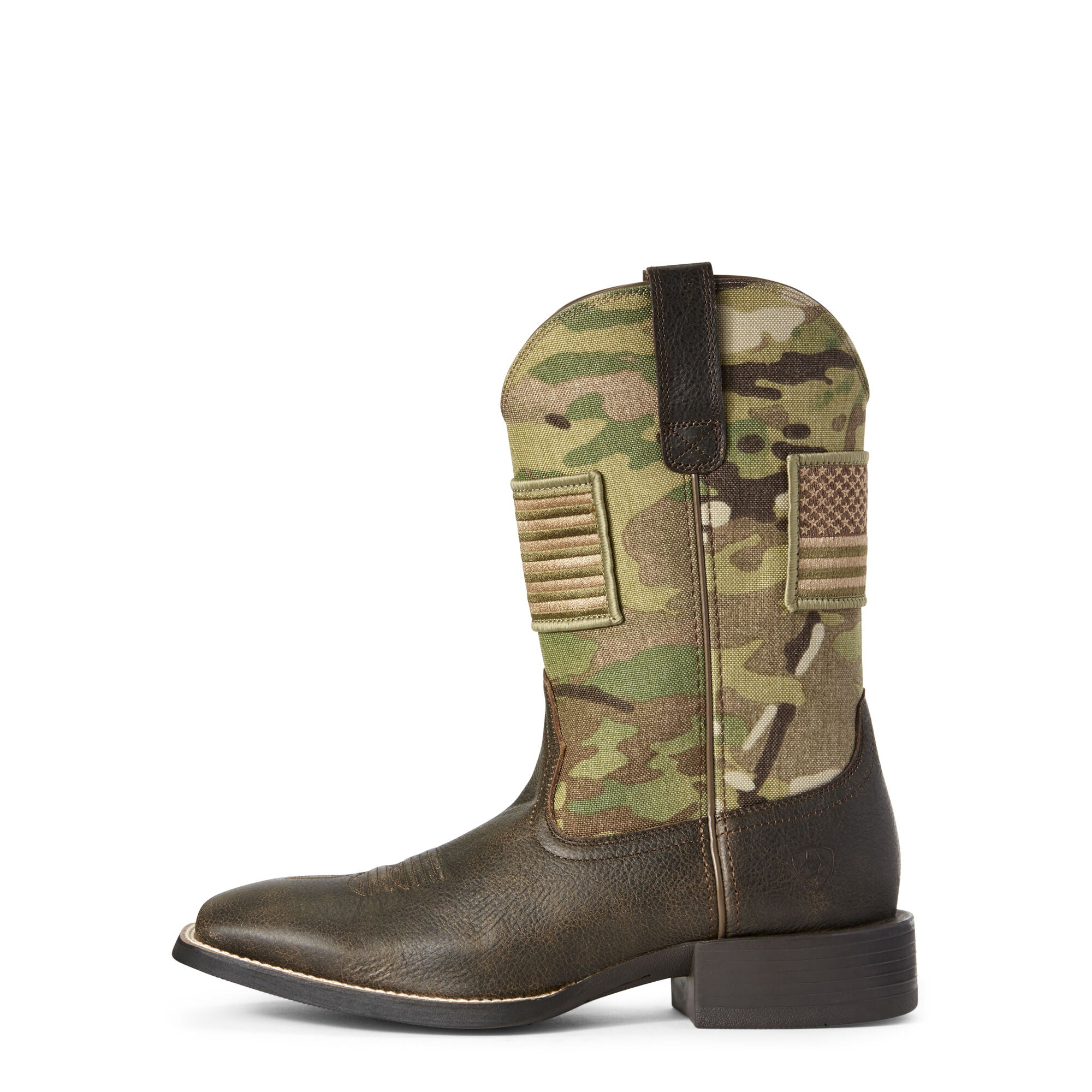 Ariat Mens Sport Patriot Western Boot Distressed Brown Sage Camo Size 8.5 Ariat® Men main image 3