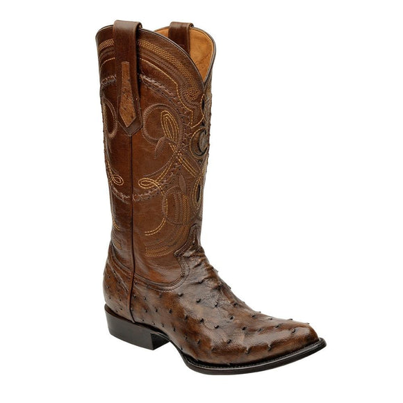 Cuadra Men's Porto Maple Ostrich Cowboy Boots R-Toe - RR Western Wear, Cuadra Men's Porto Maple Ostrich Cowboy Boots R-Toe