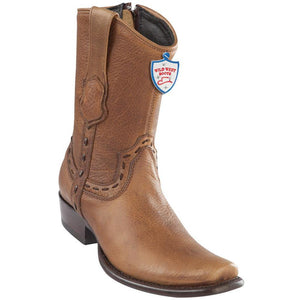 Wild-West-Boots-Mens-Genuine-Leather-Leather-Dubai-Toe-Short-Boots-Color-Honey