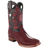 Men’s Wild West Stingray Boots Square Toe Handcrafted - 28241206