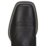 Ariat Sports Western Square Toe Boots Black Deertan - RR Western Wear, Ariat Sports Western Square Toe Boots Black Deertan