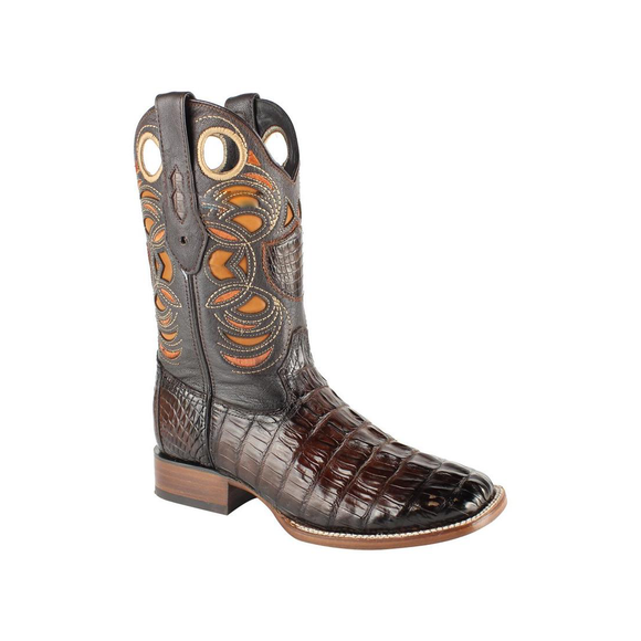 Men’s Wild West Caiman Tail Boots Handcrafted - 28240116