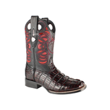 Men’s Wild West Caiman Tail Boots Handcrafted - 28240118