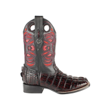 Men’s Wild West Caiman Tail Boots Handcrafted - 28240118
