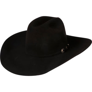 Amercian 500X Black 4-1/4" Brim Felt Cowboy Hat - RR Western Wear, Amercian 500X Black 4-1/4" Brim Felt Cowboy Hat