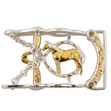 BRAKE BUCKLE WITH GOLD PLATE WD013 - RR Western Wear, BRAKE BUCKLE WITH GOLD PLATE WD013