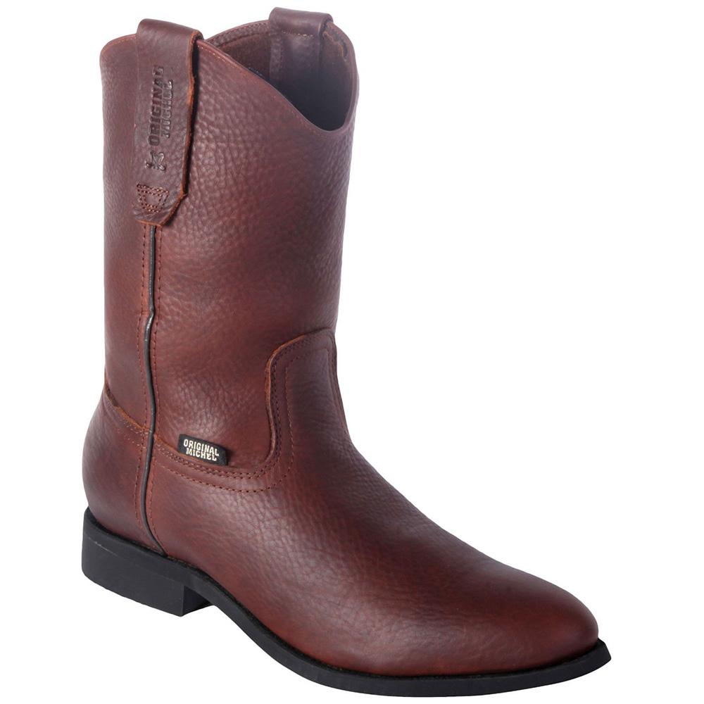Original Michel Work Boots Leather Grisly Roper Toe – RR Western Wear