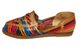 Womens Leather Sandals Huarache Color Tan Multi Color