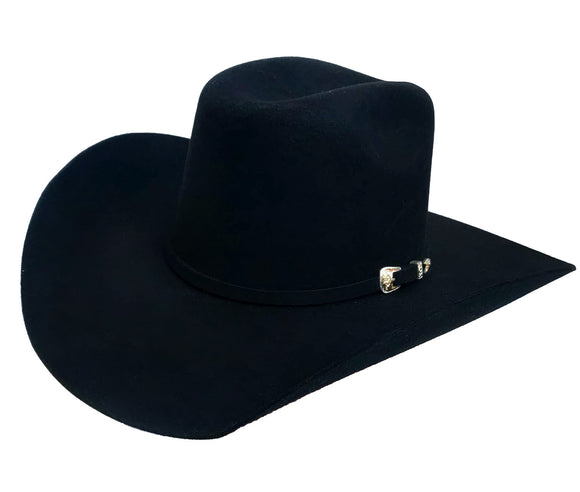 RRango Hats Conejo Fine Wool Felt Cowboy Hat Black