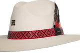 RRango Womens "Bella" Pinch Crown Wool Cowgirl Hat - Bone
