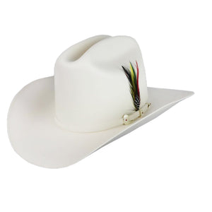 Tombstone 5000x Johnson Master Telar Tall Crown White Band Western Hat